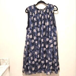 Joie Navy Baltic print dress size XL